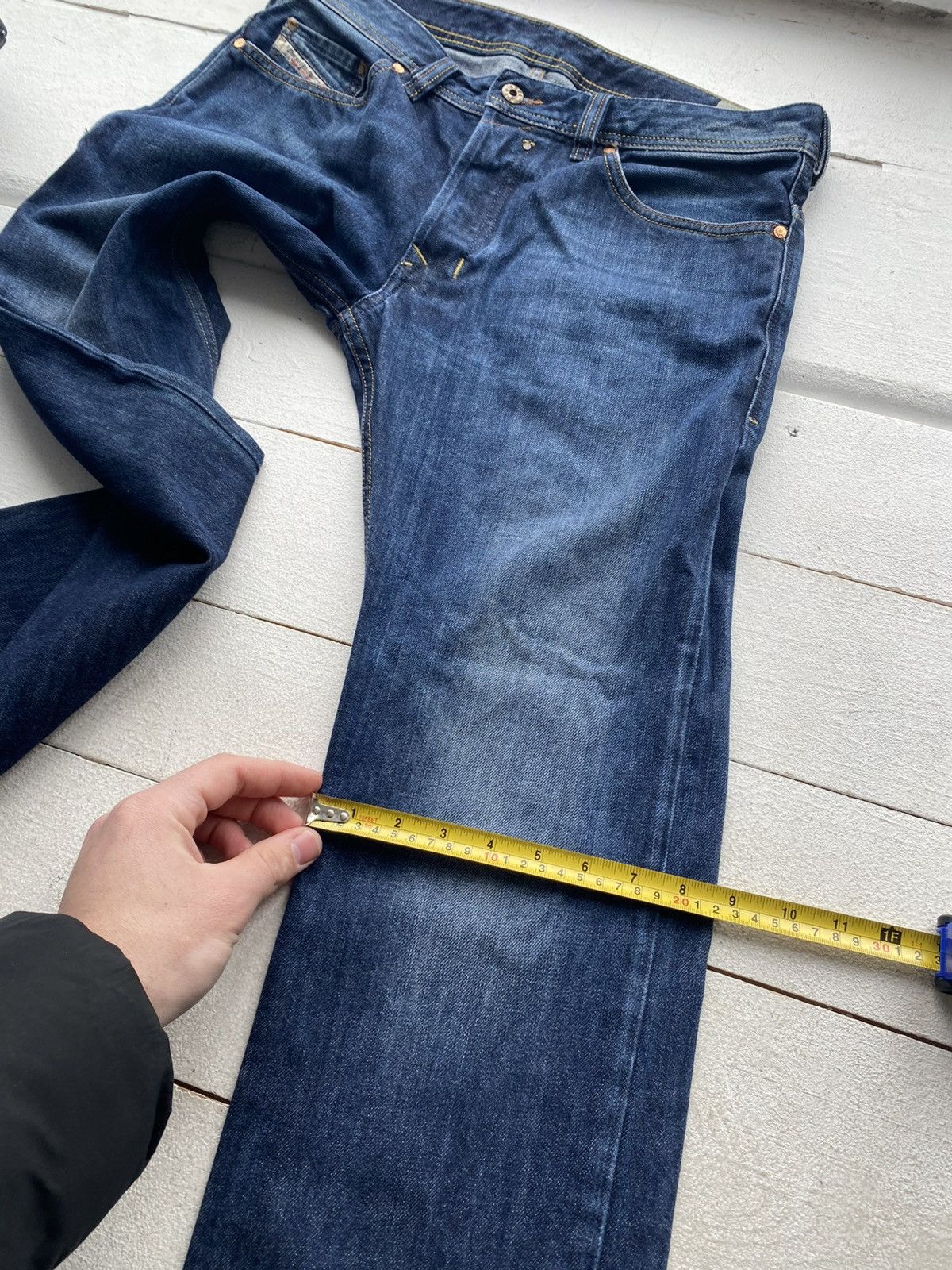 Diesel Luxury 00s Diesel Safado Retro Regular Slim Straight Jeans Size US 31 - 23 Thumbnail