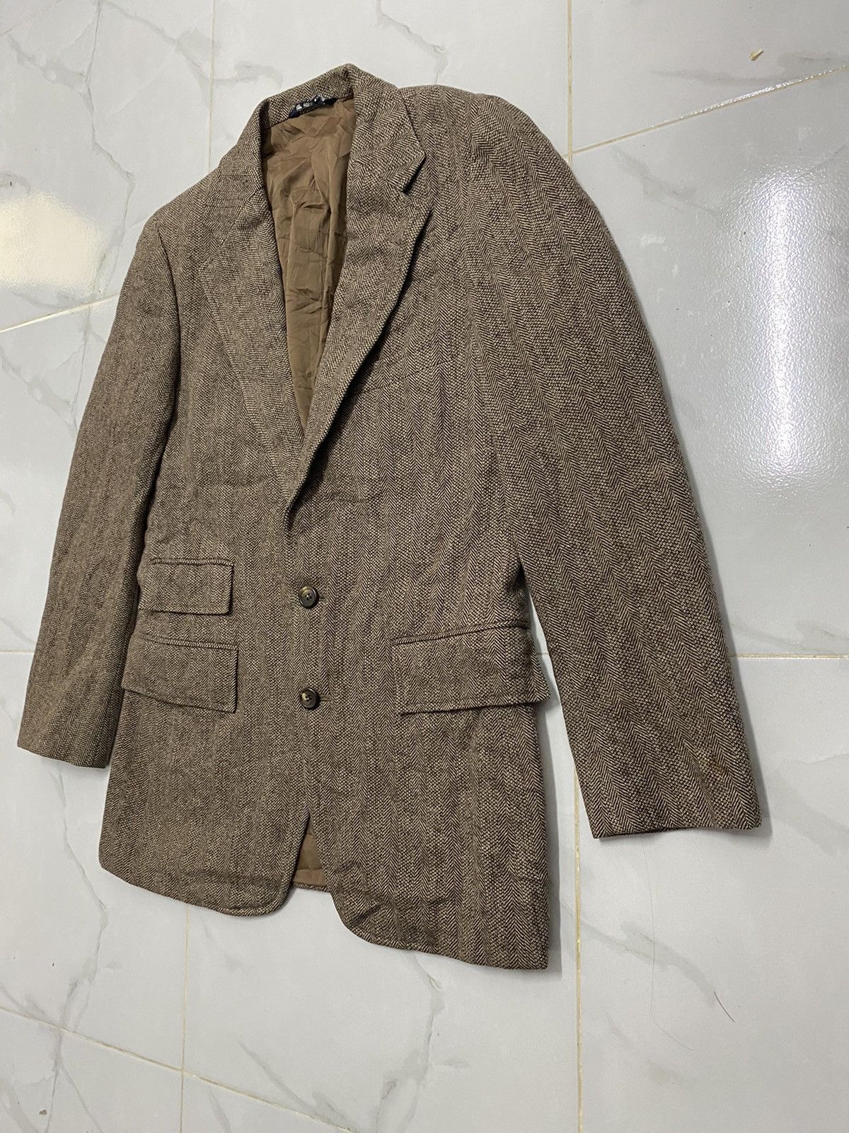 Polo Ralph Lauren Vintage Polo Ralph Lauren Tweed Wool Coat Blazer Jacket Size US S / EU 44-46 / 1 - 6 Thumbnail