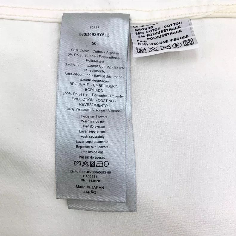 Dior Dior Beige letter embroidery cotton lapel single-breasted l Size US M / EU 48-50 / 2 - 7 Thumbnail