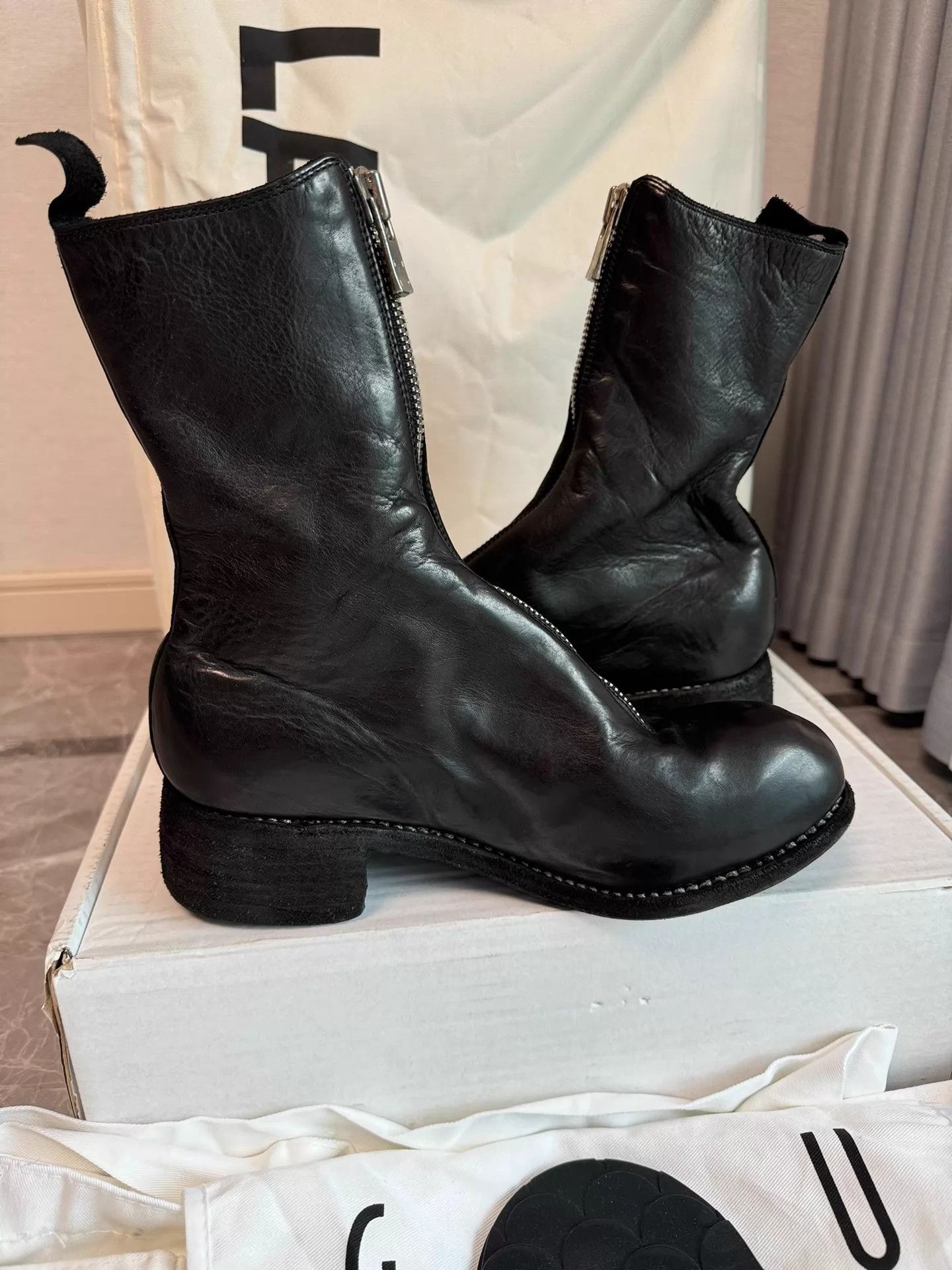 Guidi Guidi PL2 Black 37 Horse Leather Size US 6.5 / IT 36.5 - 5 Thumbnail