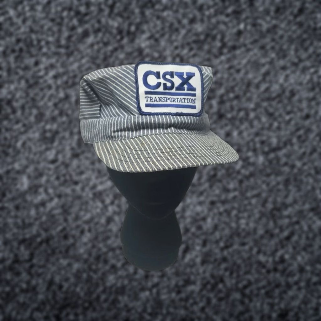 Vintage VINTAGE CSX Transportation Conductor Hat Cap Dad Hat Snapback Size ONE SIZE - 1 Thumbnail