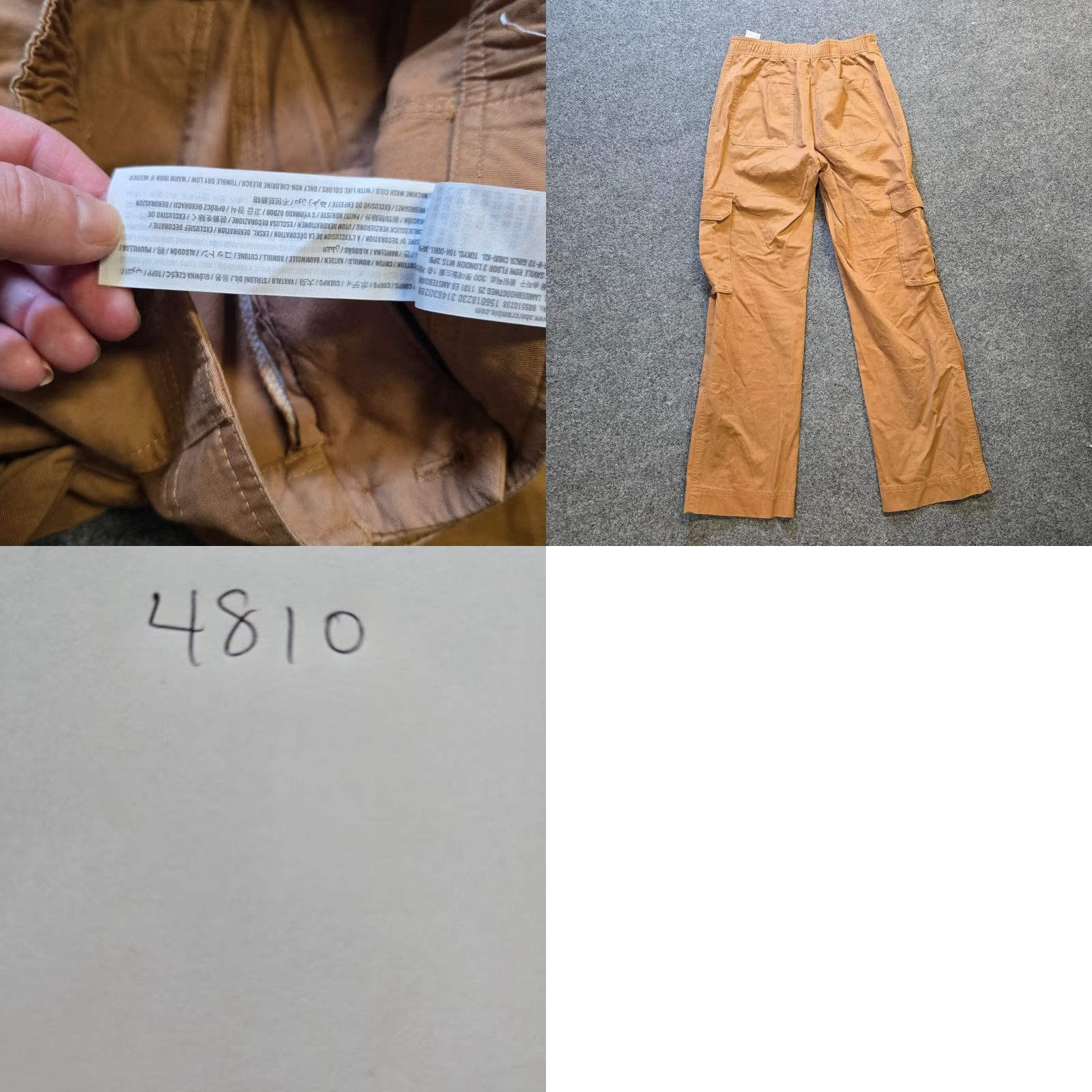 Abercrombie & Fitch Abercrombie & Fitch Pants Womens Size 25 Brown Cargo Canvas Straight Leg Casual Size 42" / US 20 - 8 Thumbnail