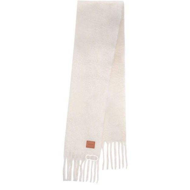 Loewe LOEWE White Mohair Wool Scarf New & Authentic Size ONE SIZE - 2 Thumbnail