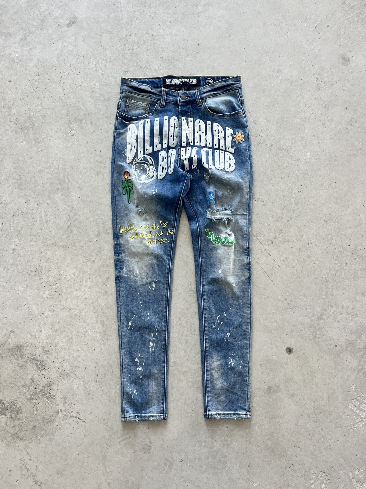 image of Billionaire Boys Club Trek Martian Jeans in Blue, Men's (Size 30)