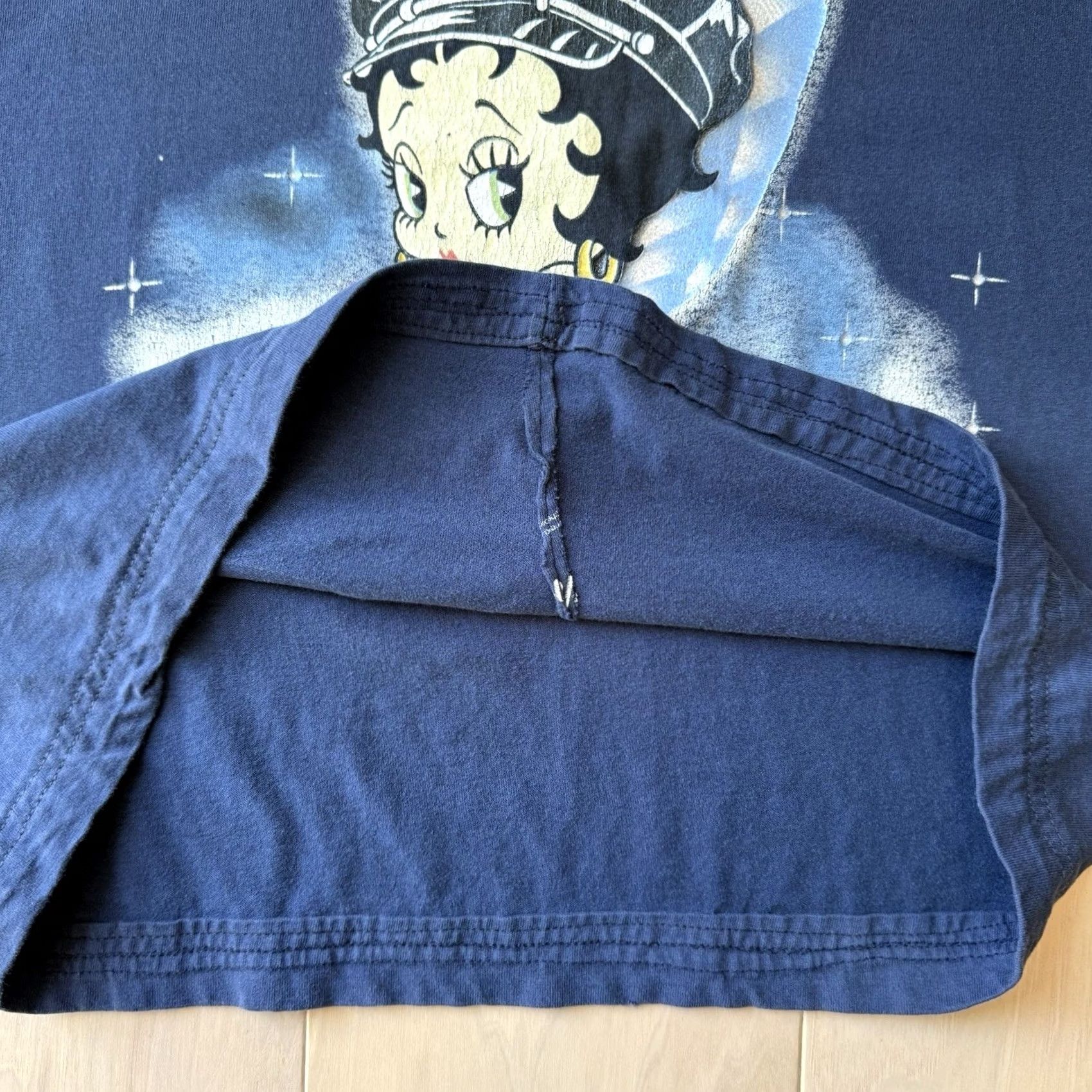 Vintage VINTAGE Betty Boop Shirt Blue Small 90s Cartoon Promo Street Angel Biker Mens Size US S / EU 44-46 / 1 - 5 Thumbnail