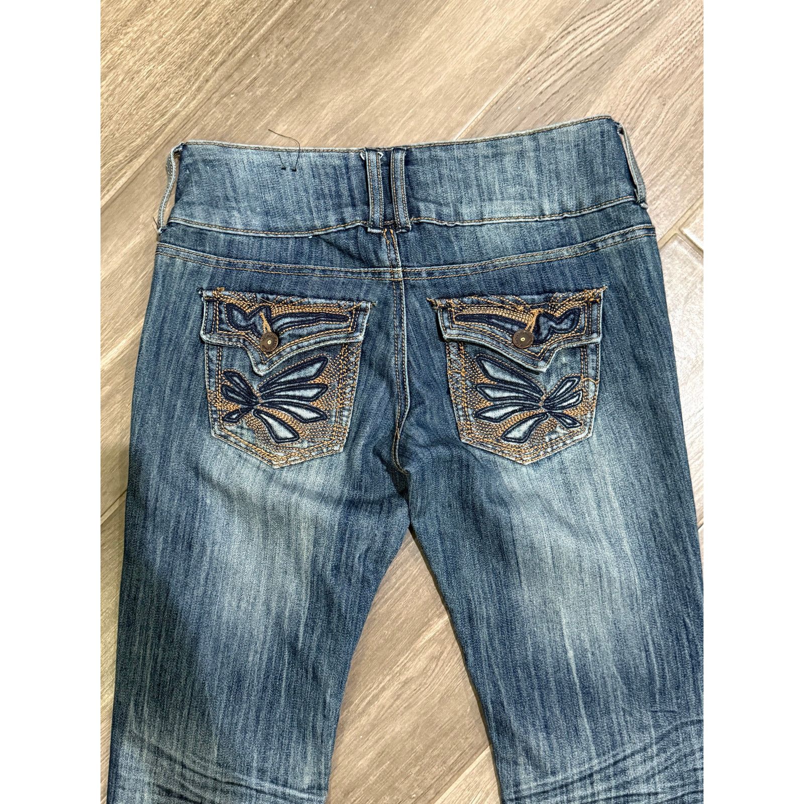 Almost Famous Vintage Y2k Women's ALMOST FAMOUS Flared Low-rise Jeans 7 Size 30" / US 8 / IT 44 - 4 Thumbnail