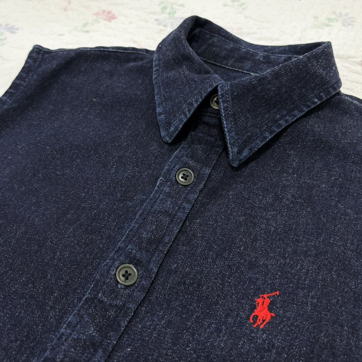 Polo Ralph Lauren Polo Ralph Lauren Sleeveless Denim Shirt Size M / US 6-8 / IT 42-44 - 4 Thumbnail