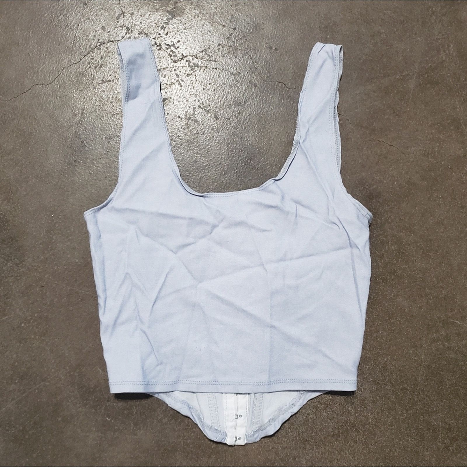 Other Light Blue | JNK | Frontal Closure Cropped Tank Size L / US 10 / IT 46 - 2 Thumbnail
