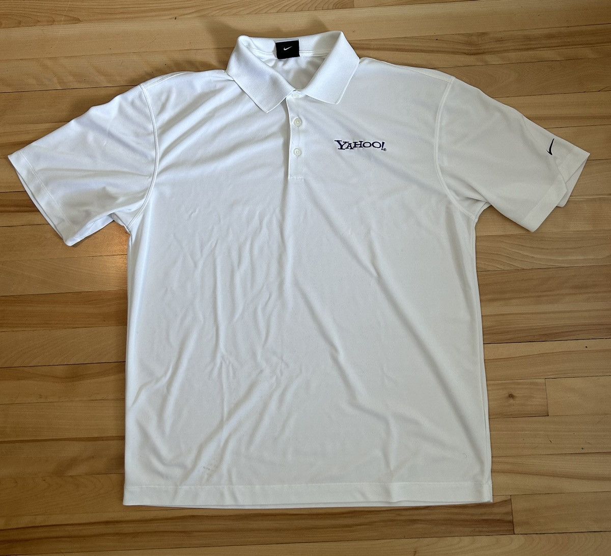 Nike Vintage Nike x Yahoo Golf Polo Size US L / EU 52-54 / 3 - 2 Thumbnail