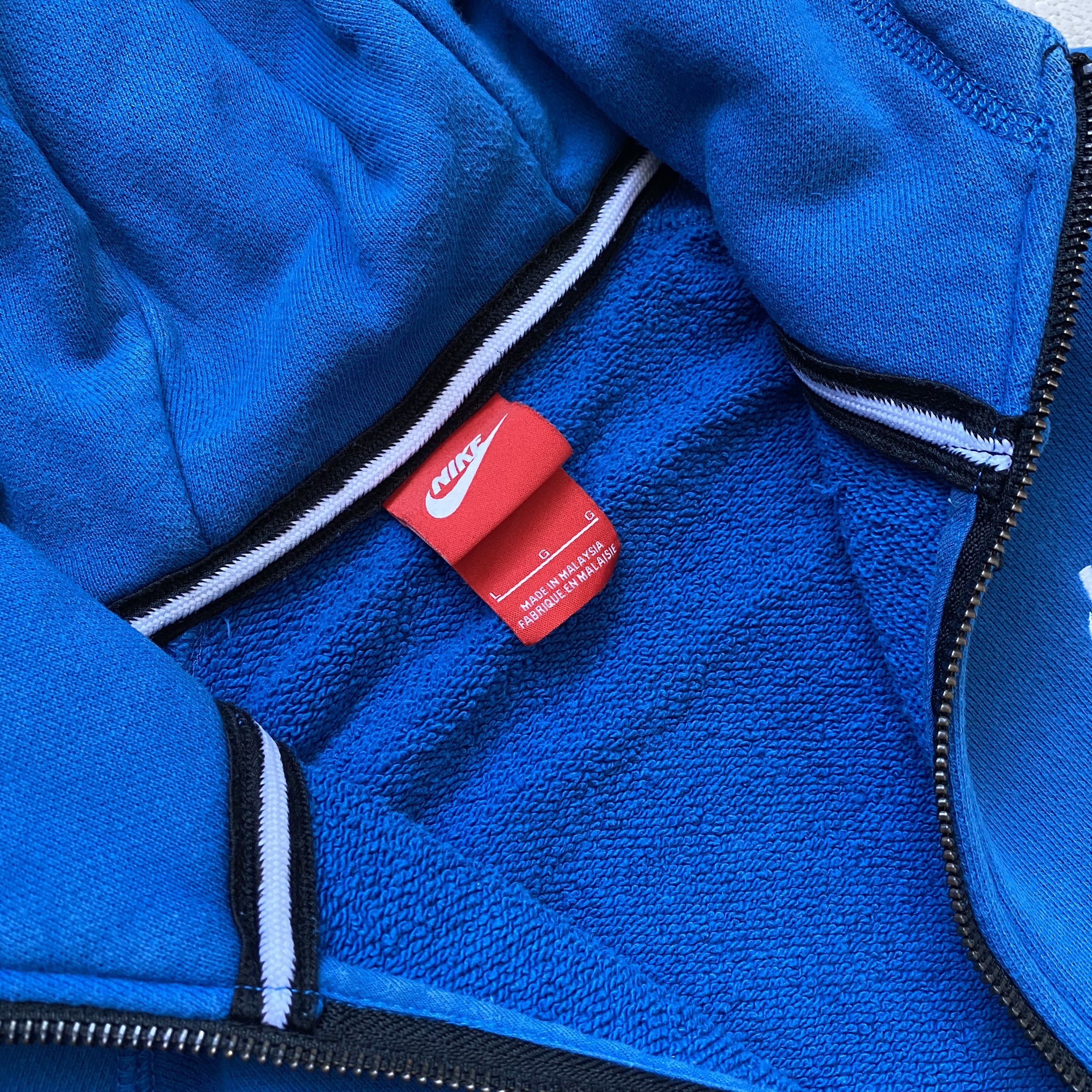 Nike 💙 Y2K Nike Zip up Hoodie spell out tech fleece style Size US L / EU 52-54 / 3 - 10 Thumbnail