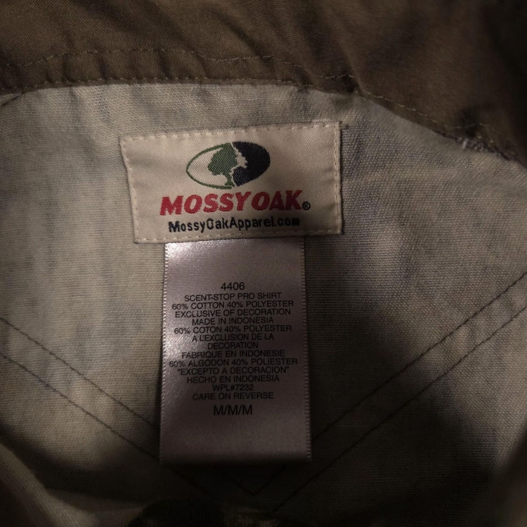 Vintage VINTAGE Mossy Oak Shirt Mens Medium Green Camo Long Sleeve Button Scent-Stop Hunting Size US M / EU 48-50 / 2 - 5 Thumbnail
