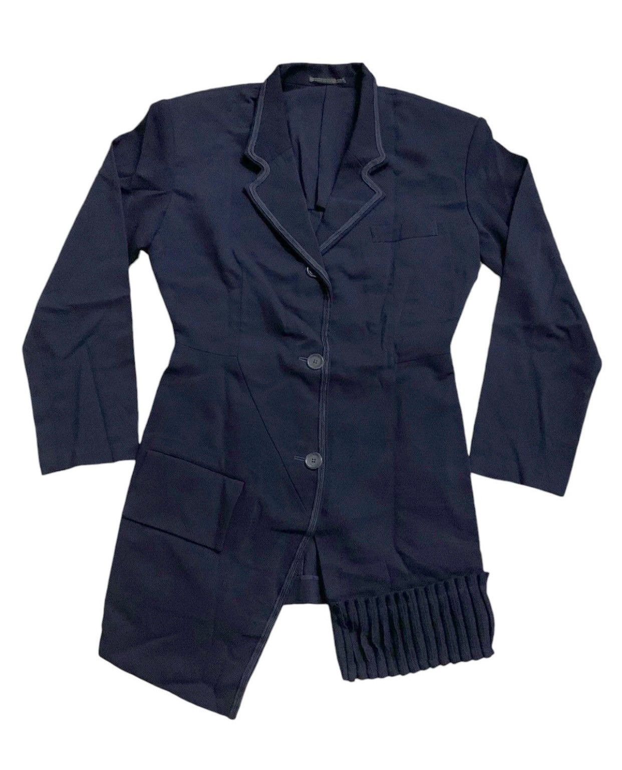 Yohji Yamamoto 💥Asymmetrical Yohji Yamamoto Signature Jacket Size S / US 4 / IT 40 - 1 Thumbnail