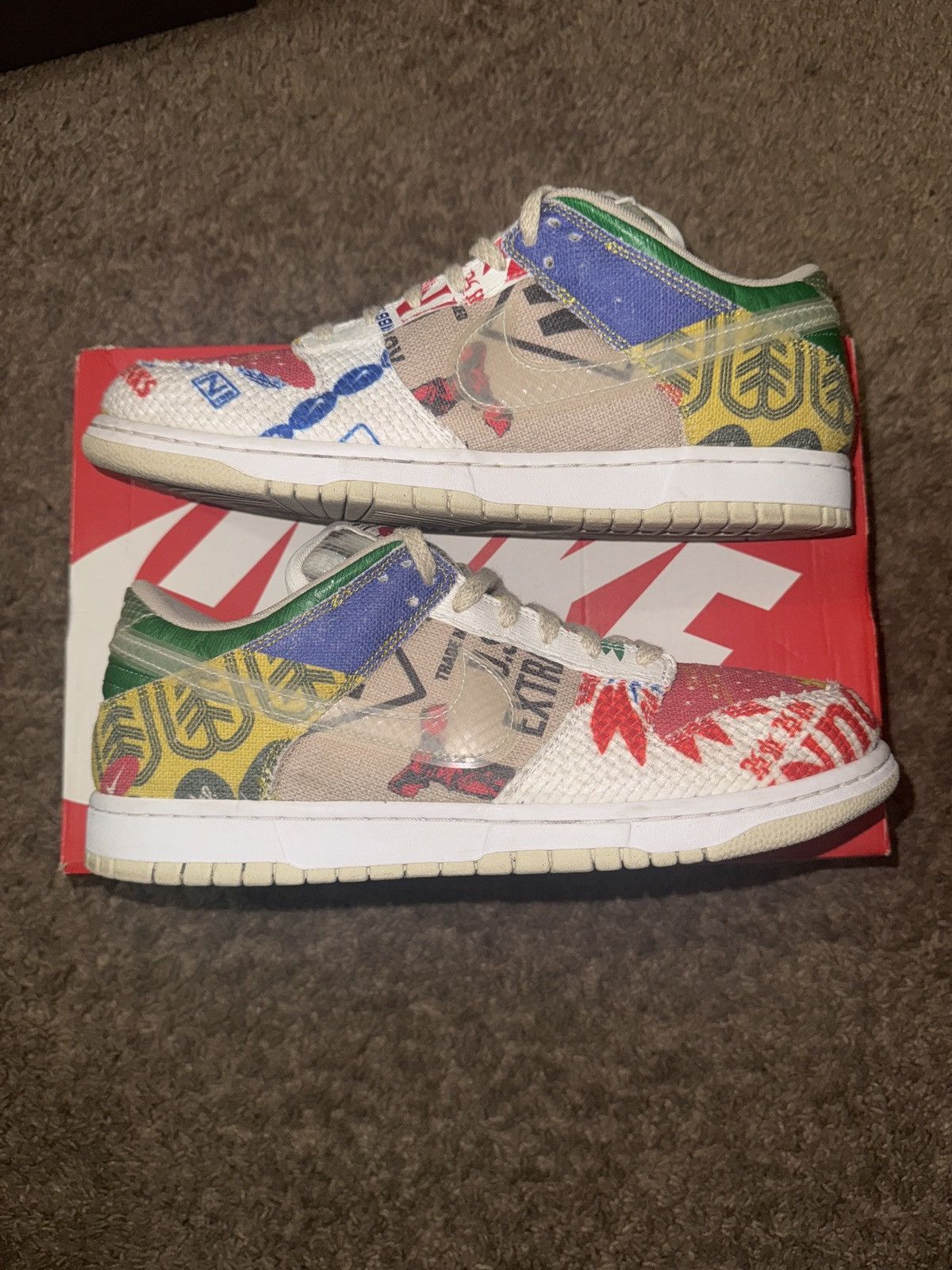 Nike City Market Dunk low Size US 11 / EU 44 - 1 Thumbnail