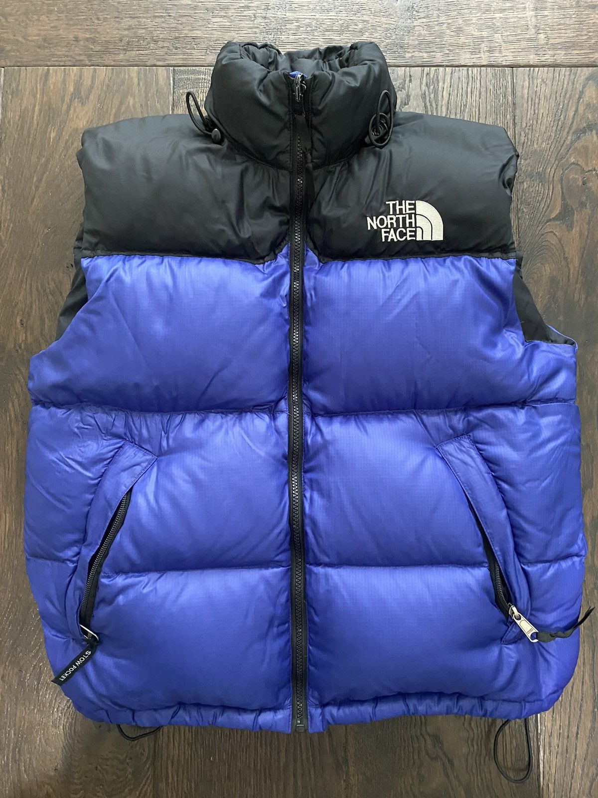image of The North Face Tnf Neptuse 700 Puffy Vest Down Vest in Blue, Men's (Size Medium)