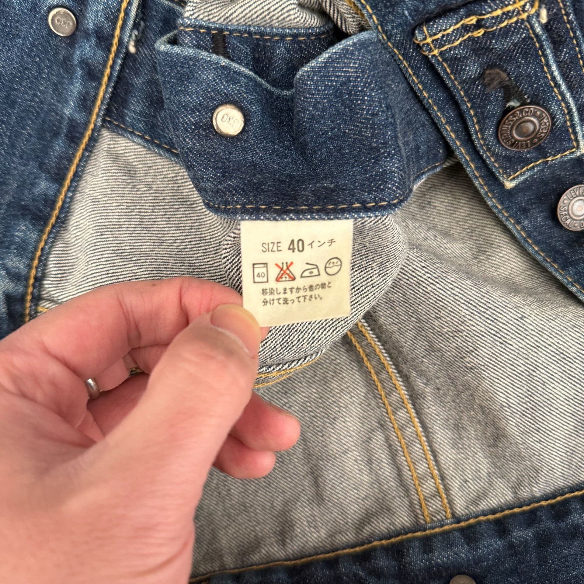 Levi's Vintage Clothing Levi's LVC 71557 J30 Denim Jacket Size US XXS / EU 40 - 8 Thumbnail