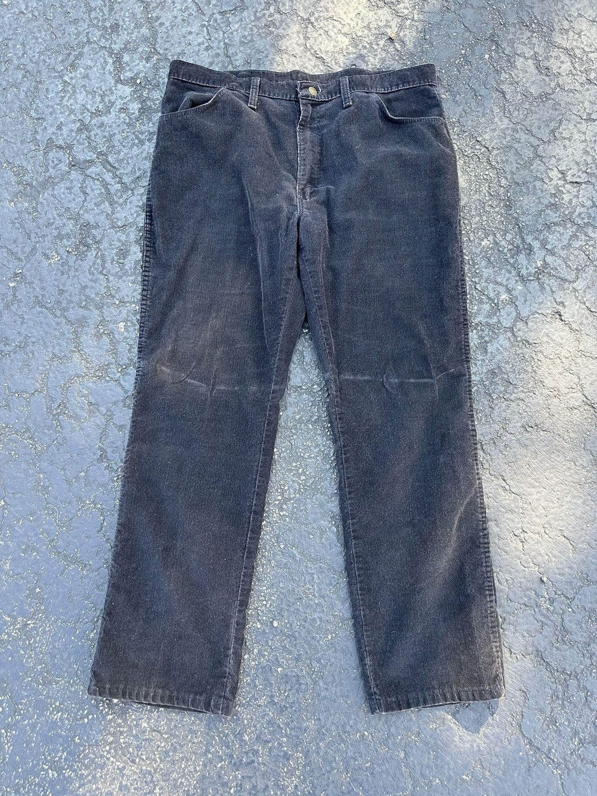 Vintage Vintage 80s Rustler Black Sun Faded Corduroy Pants USA | Grailed