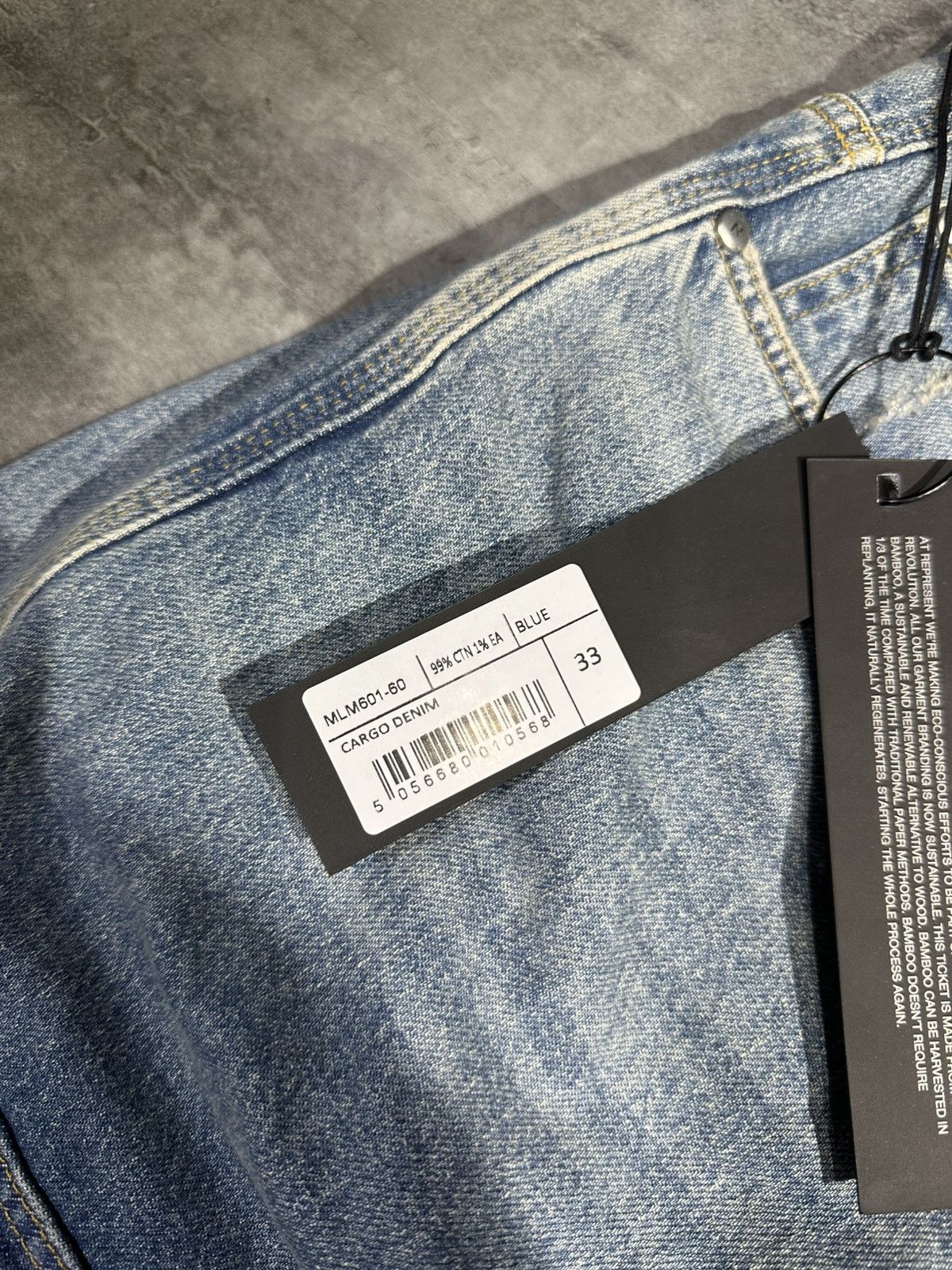 Represent Clo. Represent R3 Cargo Denim Jeans Size US 33 - 8 Thumbnail