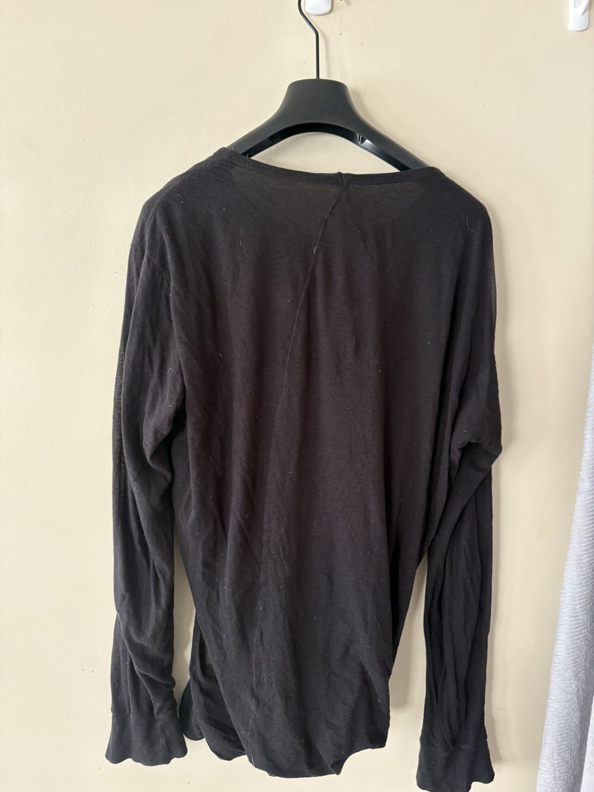 Rick Owens Double longsleeve t shirt Size US M / EU 48-50 / 2 - 7 Thumbnail
