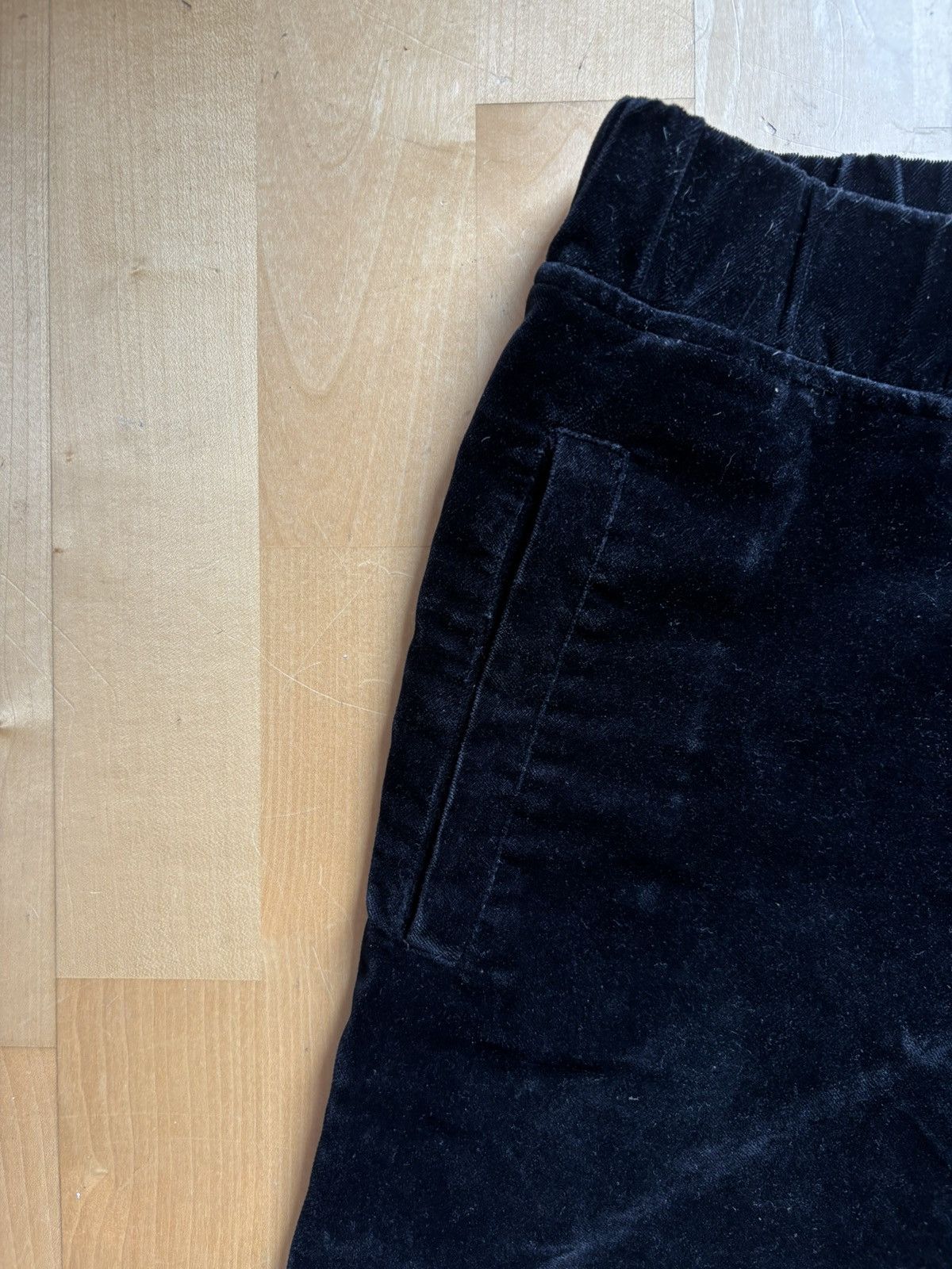 A.P.C. A.P.C Black Crushed Velvet Trouser Size US 34 / EU 50 - 3 Thumbnail