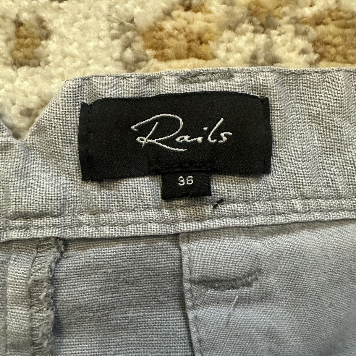 Designer × Rails Rails Men’s Boden Shorts in Gravel Grey Linen Blend Size US 36 / EU 52 - 5 Thumbnail