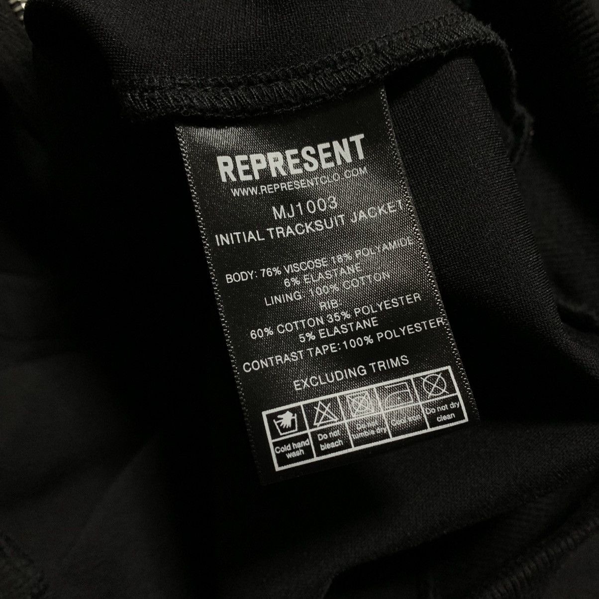 Represent Clo. Represent XS Initial Tracksuit Jacket Black Track Top Size US XS / EU 42 / 0 - 8 Thumbnail