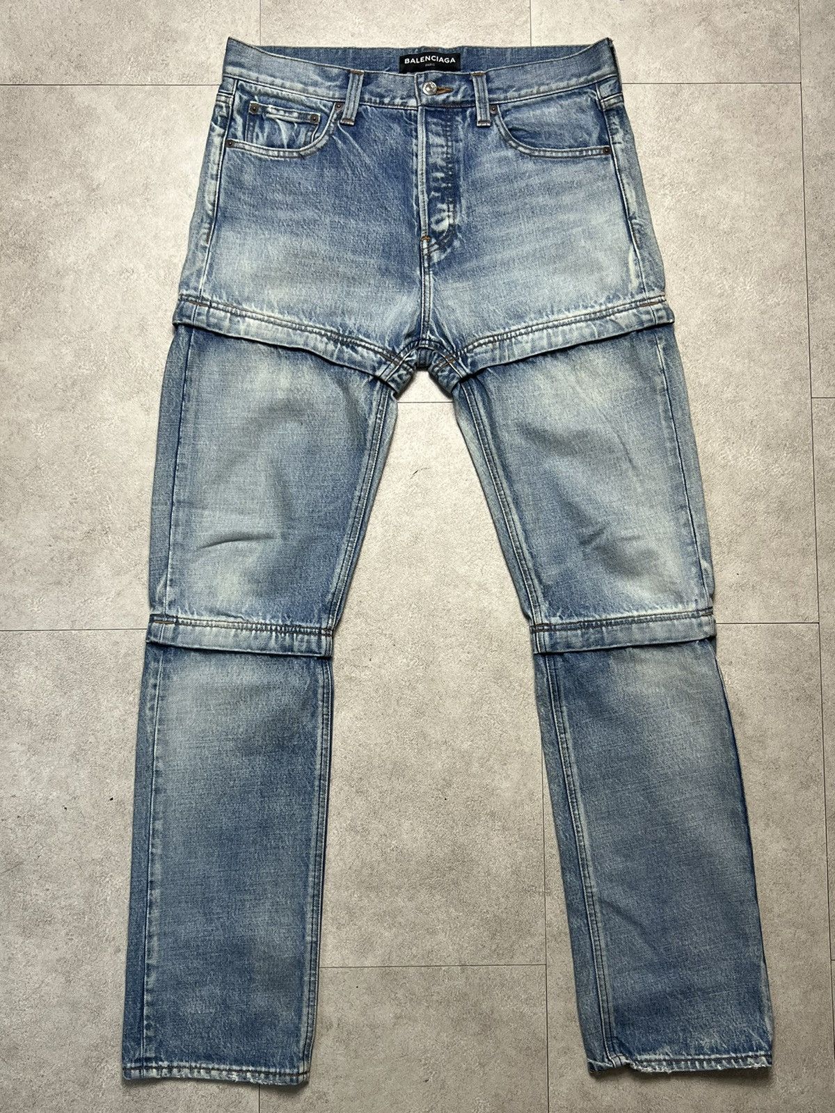 Balenciaga Balenciaga Zip Separate Hybrid Pants Size US 31 - 1 Thumbnail