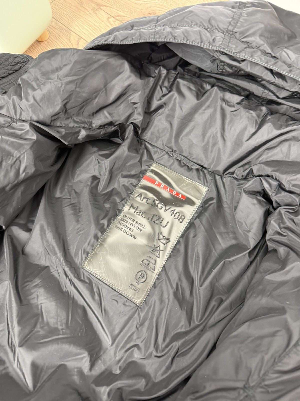 Prada × Vintage 2000s Prada sport mens down coat jacket red tab archive Size US M / EU 48-50 / 2 - 10 Thumbnail