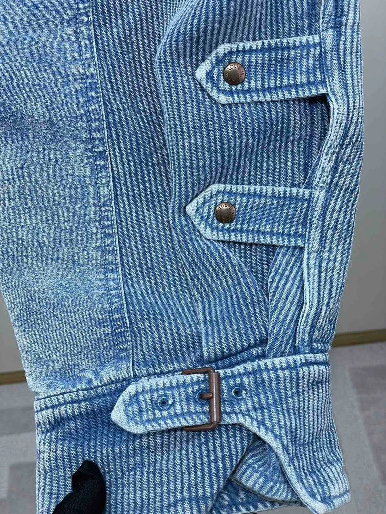 Louis Vuitton Louis Vuitton Blue suede corduroy knickers pants 2504-Nexta Size US 40 / EU 56 - 4 Thumbnail