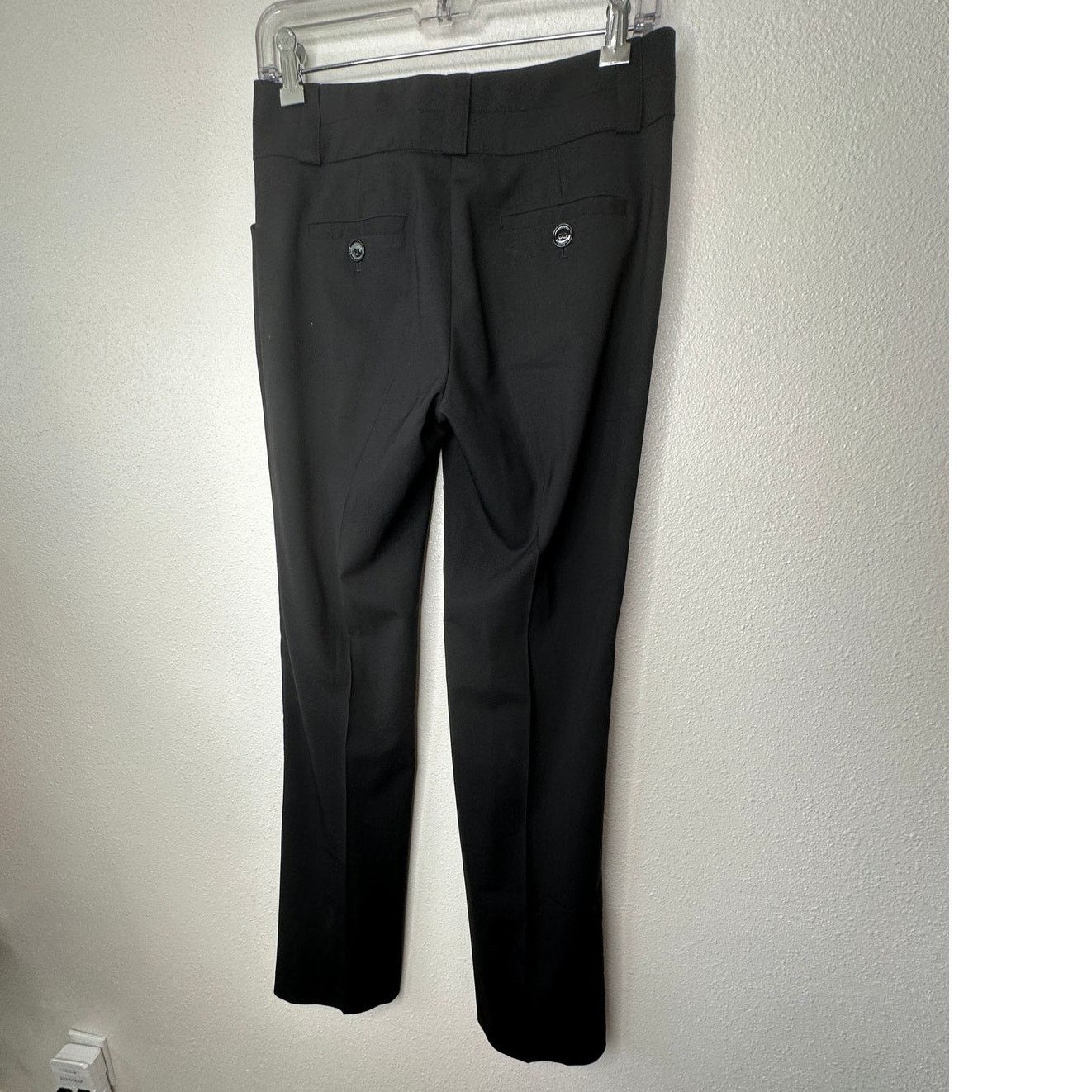 Burberry Burberry Wool Black Wide Leg Double Button Trouser Pockets 4 Size 27" / US 4 / IT 40 - 6 Thumbnail