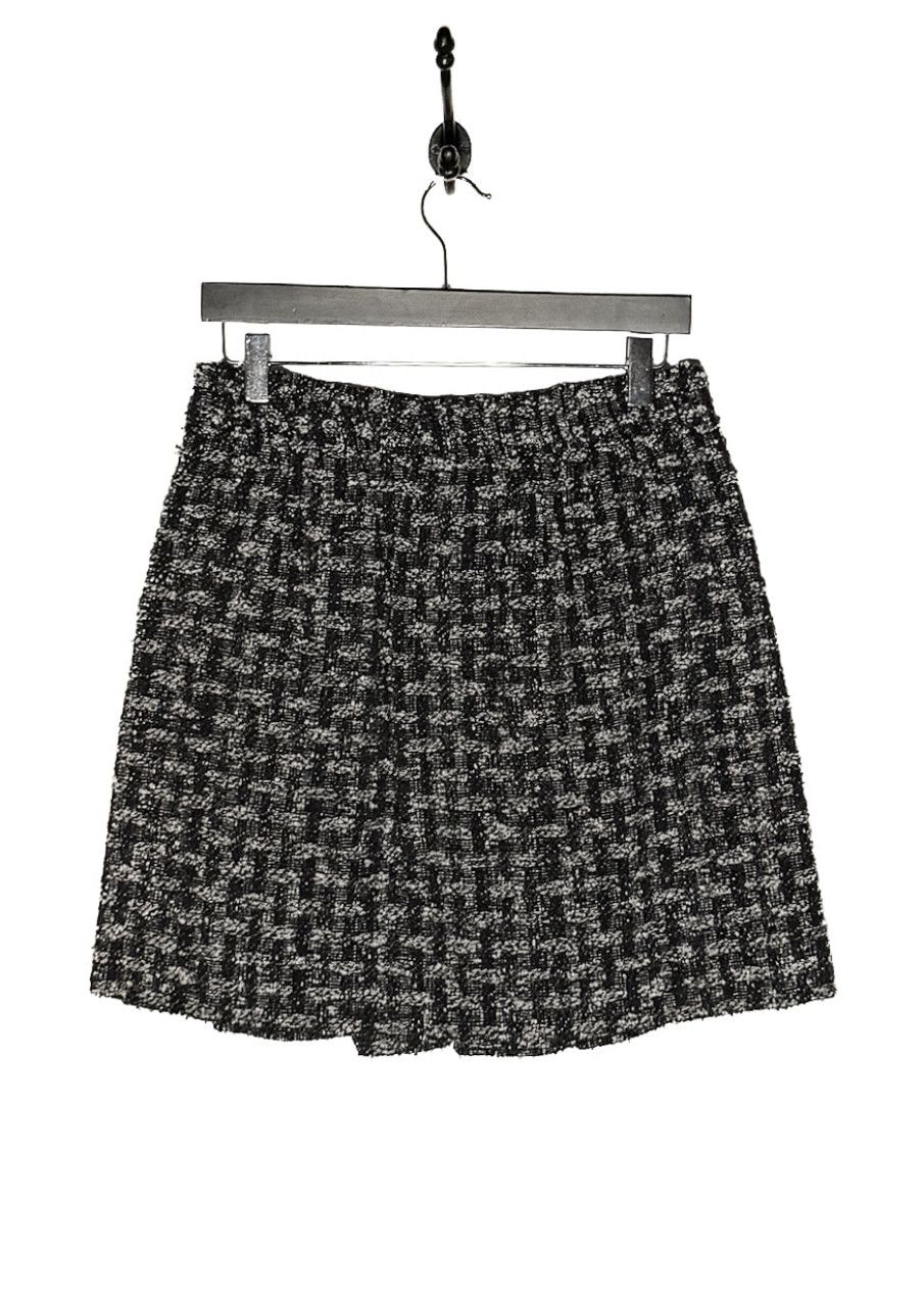 Chanel Chanel Pre-FW13 Black White Pleated Tweed Skirt Size 28" / US 6 / IT 42 - 3 Thumbnail