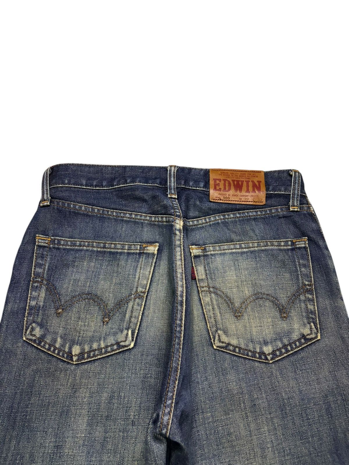 Edwin Vintage Edwin 503 Mud Wash Distressed Loose Jeans Size US 29 - 8 Thumbnail