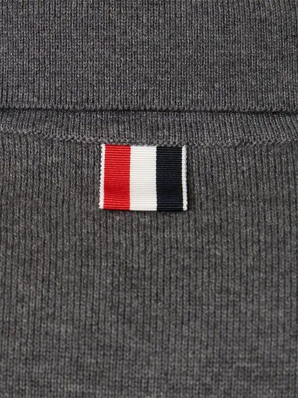 Thom Browne o1s22i1n1124 4-Bar knit Polo Shirt in Grey Size US M / EU 48-50 / 2 - 4 Thumbnail