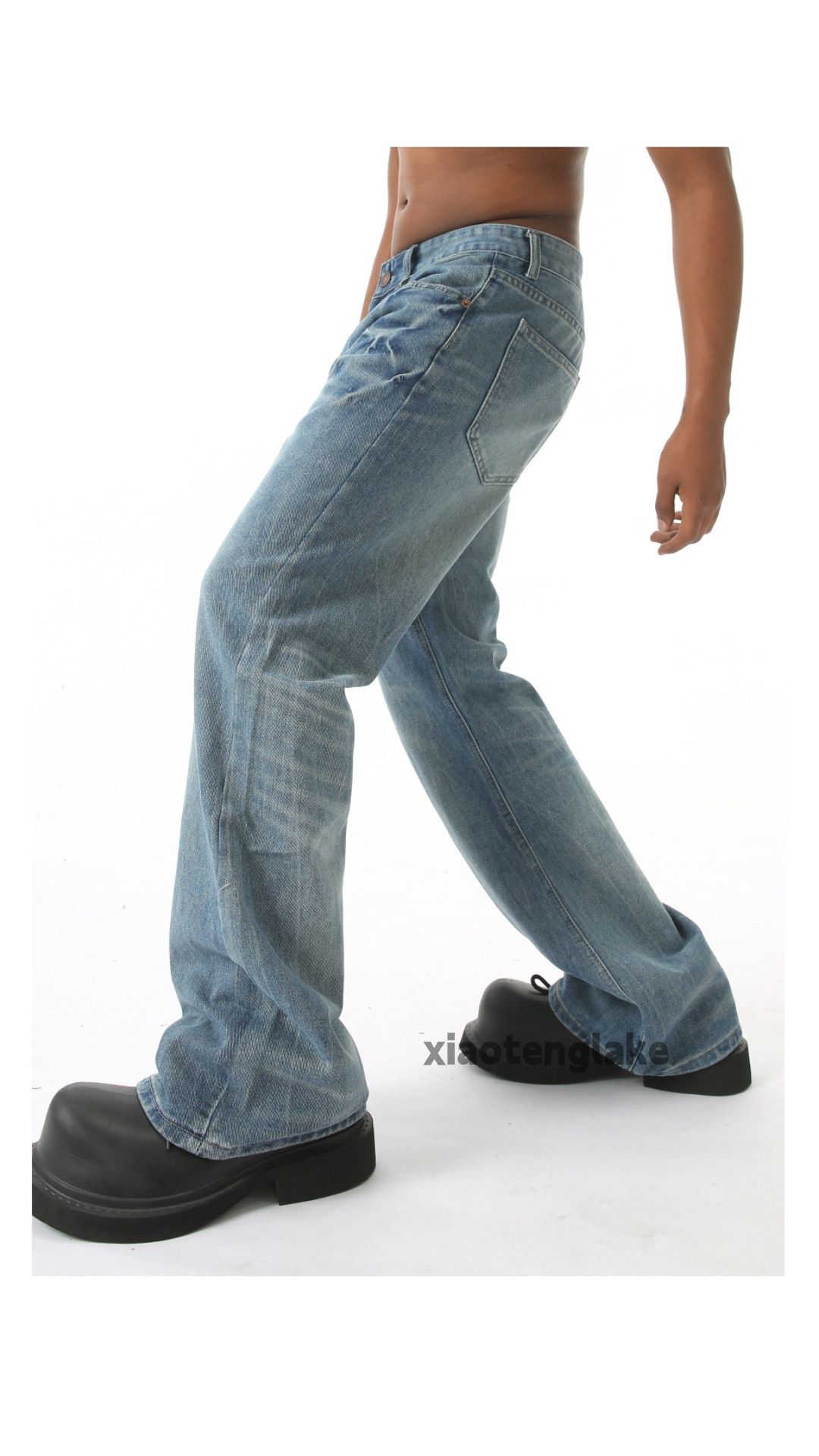 Jean × Vintage washed faded cleanfit yuppie y2k bootcut jeans Size US 30 / EU 46 - 5 Thumbnail