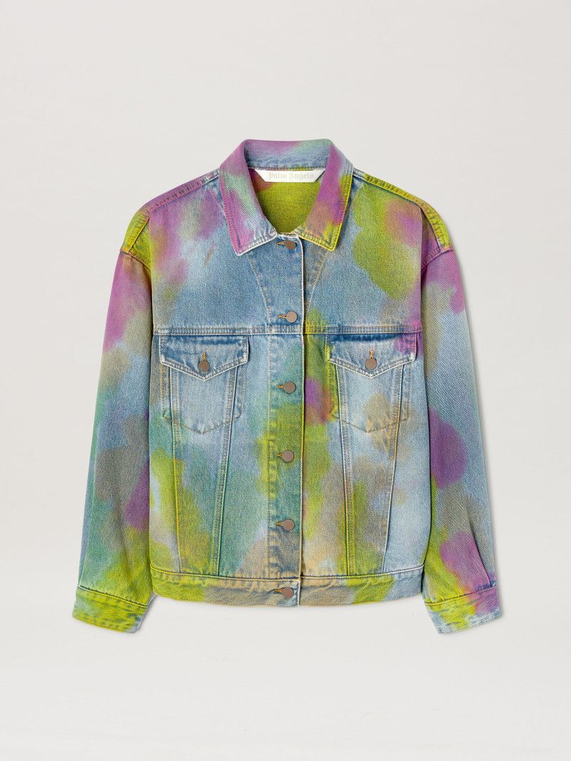 Palm Angels o1y1125 Denim Jacket in Multicolor Size S / US 4 / IT 40 - 1 Thumbnail