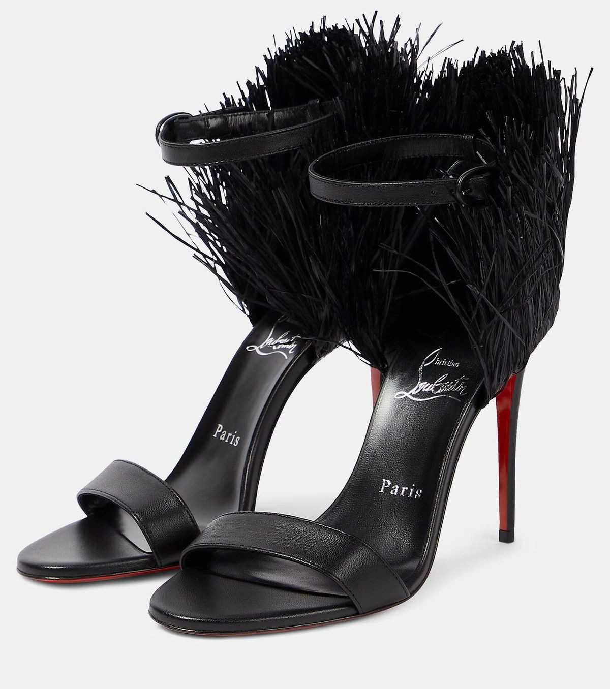 Christian Louboutin o1s1wg110925 Sandals in Black Size US 6.5 / IT 36.5 - 4 Thumbnail