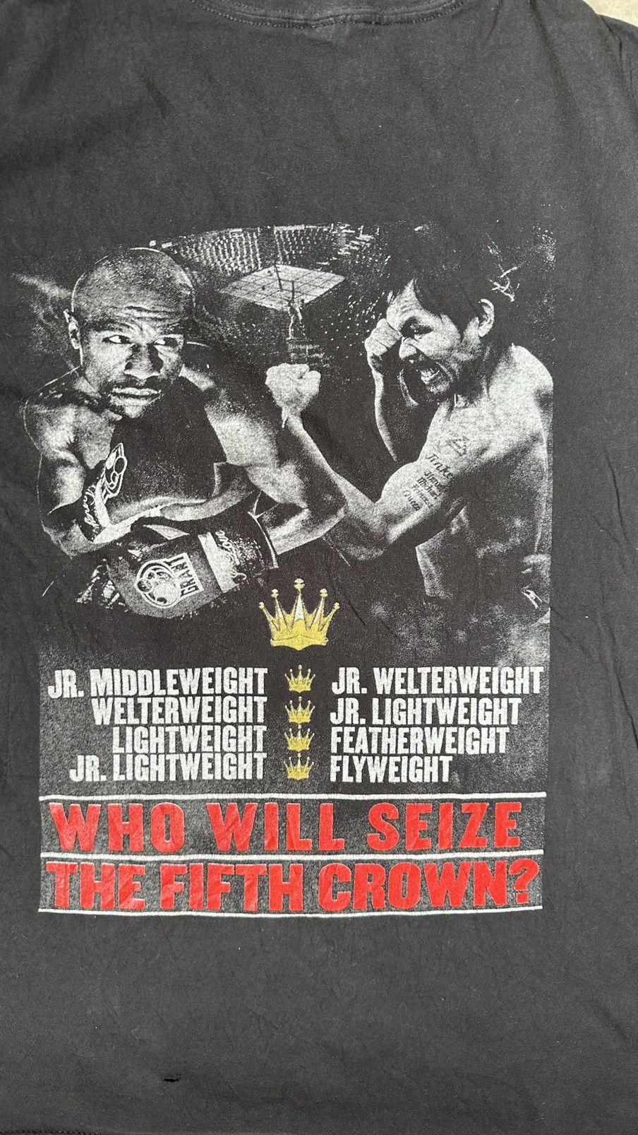 Vintage MAYWEATHER VS PACQUIAO BOXING TEE Size US L / EU 52-54 / 3 - 6 Thumbnail