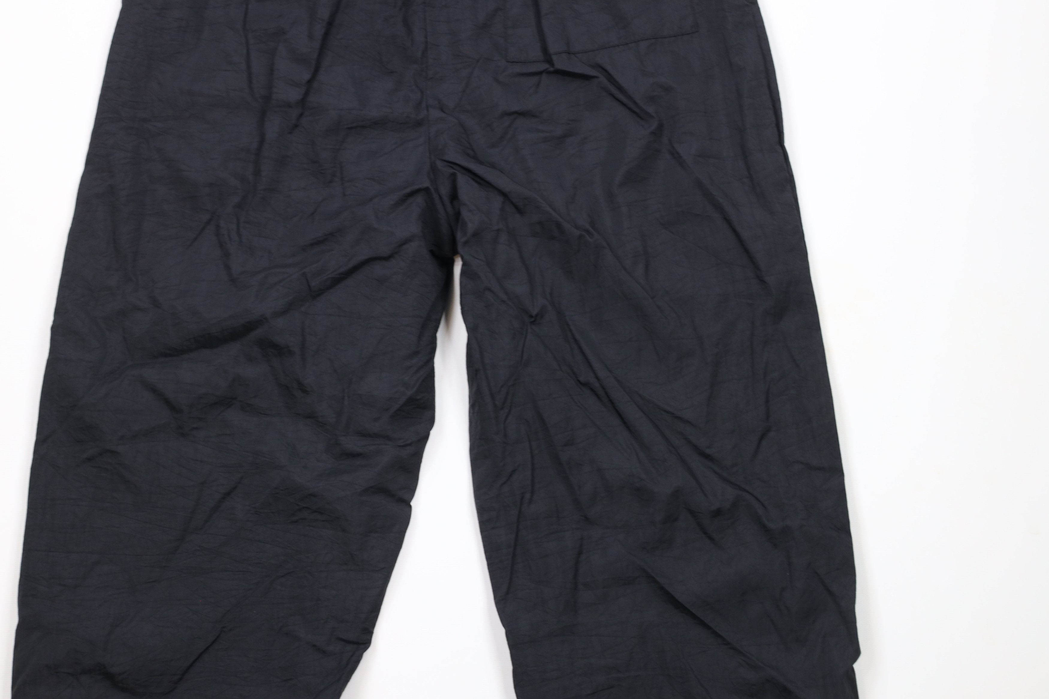 Vintage Vintage 90s Streetwear Blank Lined Nylon Joggers Pants Black Size US 34 / EU 50 - 10 Thumbnail