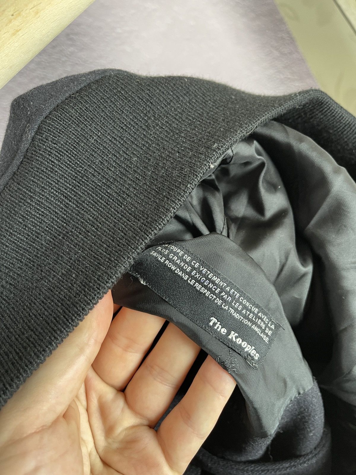 The Kooples The Kooples wool nylon bomber jacket navy/black Size US L / EU 52-54 / 3 - 15 Thumbnail
