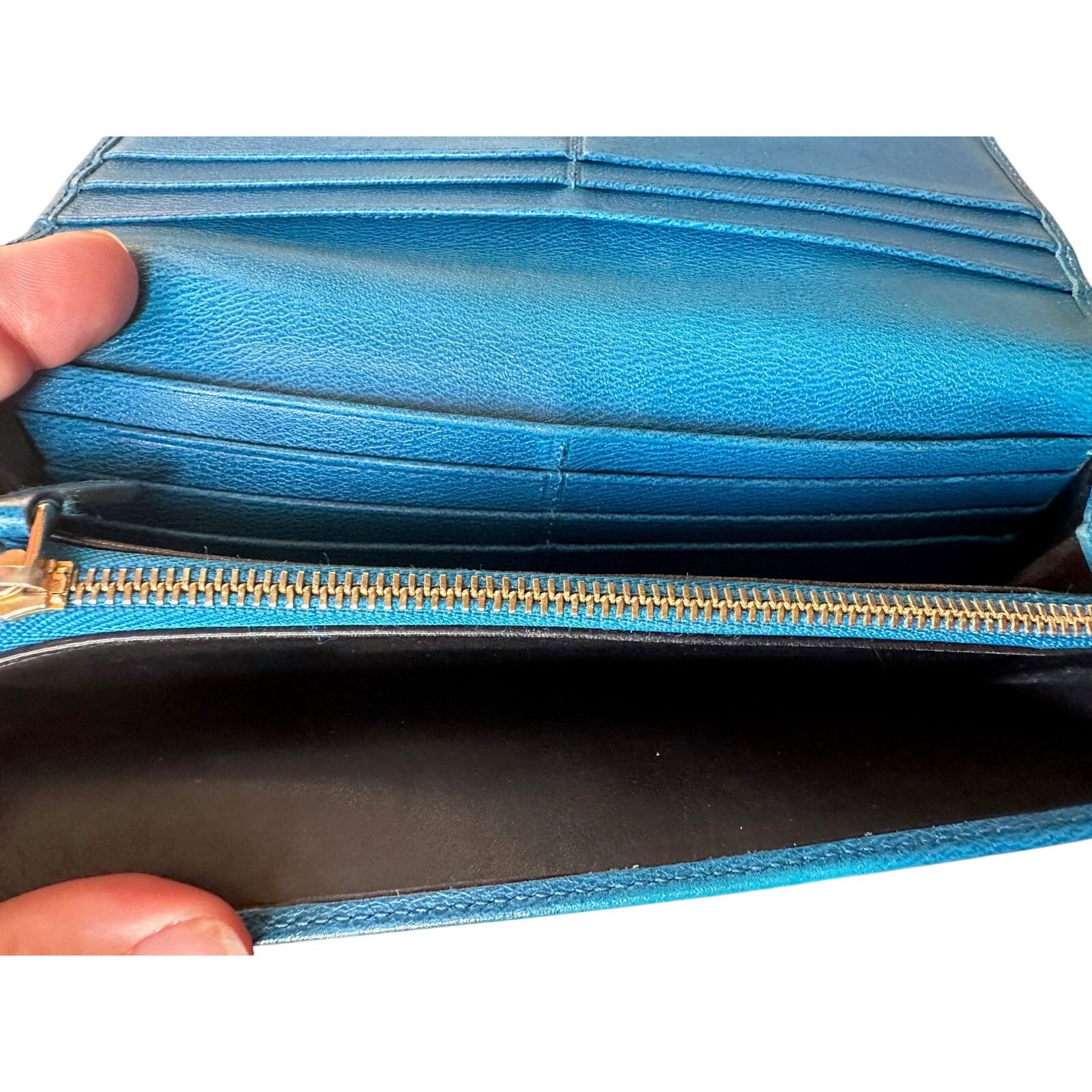 Loewe Loewe Blue Flap Long Wallet Size ONE SIZE - 6 Thumbnail