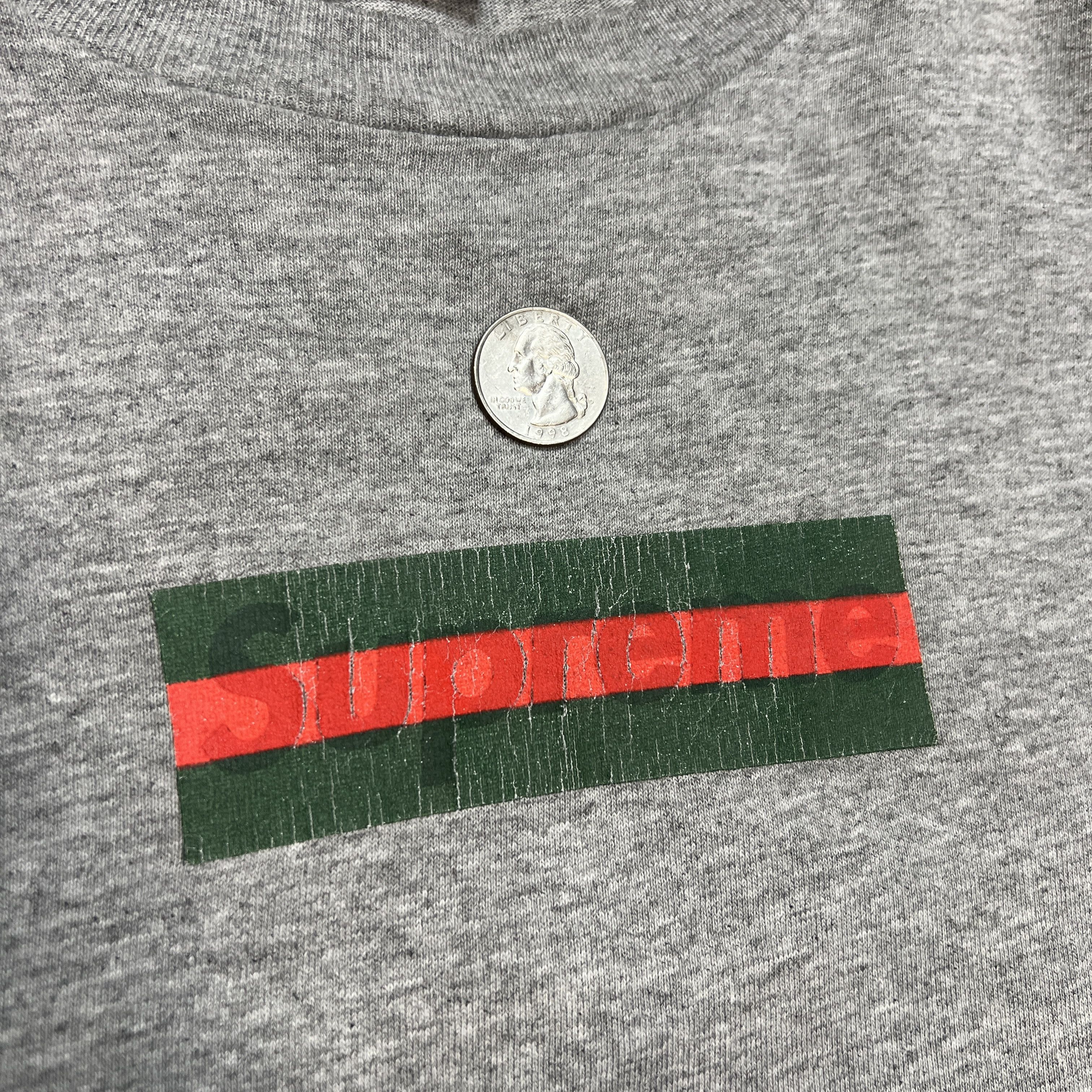 Supreme Supreme "Gucci" 2000 Box Logo Grey Tee Size Size XL Rare Size US XL / EU 56 / 4 - 4 Thumbnail