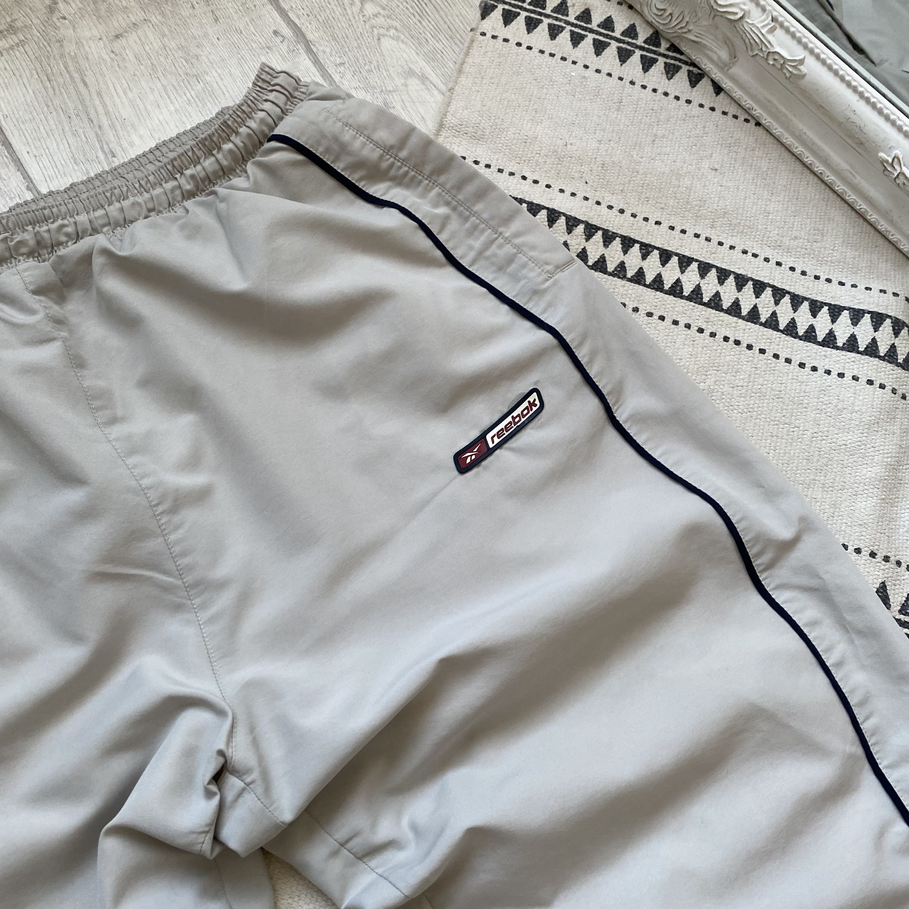 Reebok 🦣 Vintage 90s Reebok nylon track pants drill big logo Size US 32 / EU 48 - 7 Thumbnail