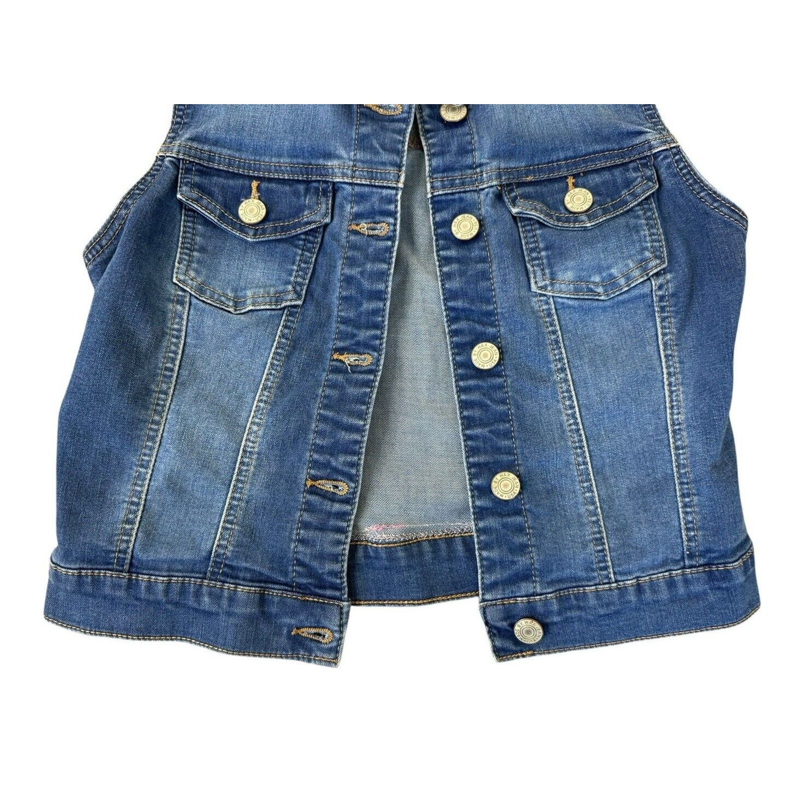Pink Floyd PINK FLOYD 70s Vintage Retro Upcycled Denim Rainbow Vest S Size S / US 4 / IT 40 - 5 Thumbnail