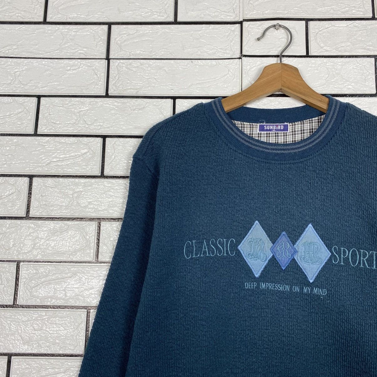 Japanese Brand Vintage Sweatshirt Indigo Sunbird Issey Miyake Size US M / EU 48-50 / 2 - 8 Thumbnail