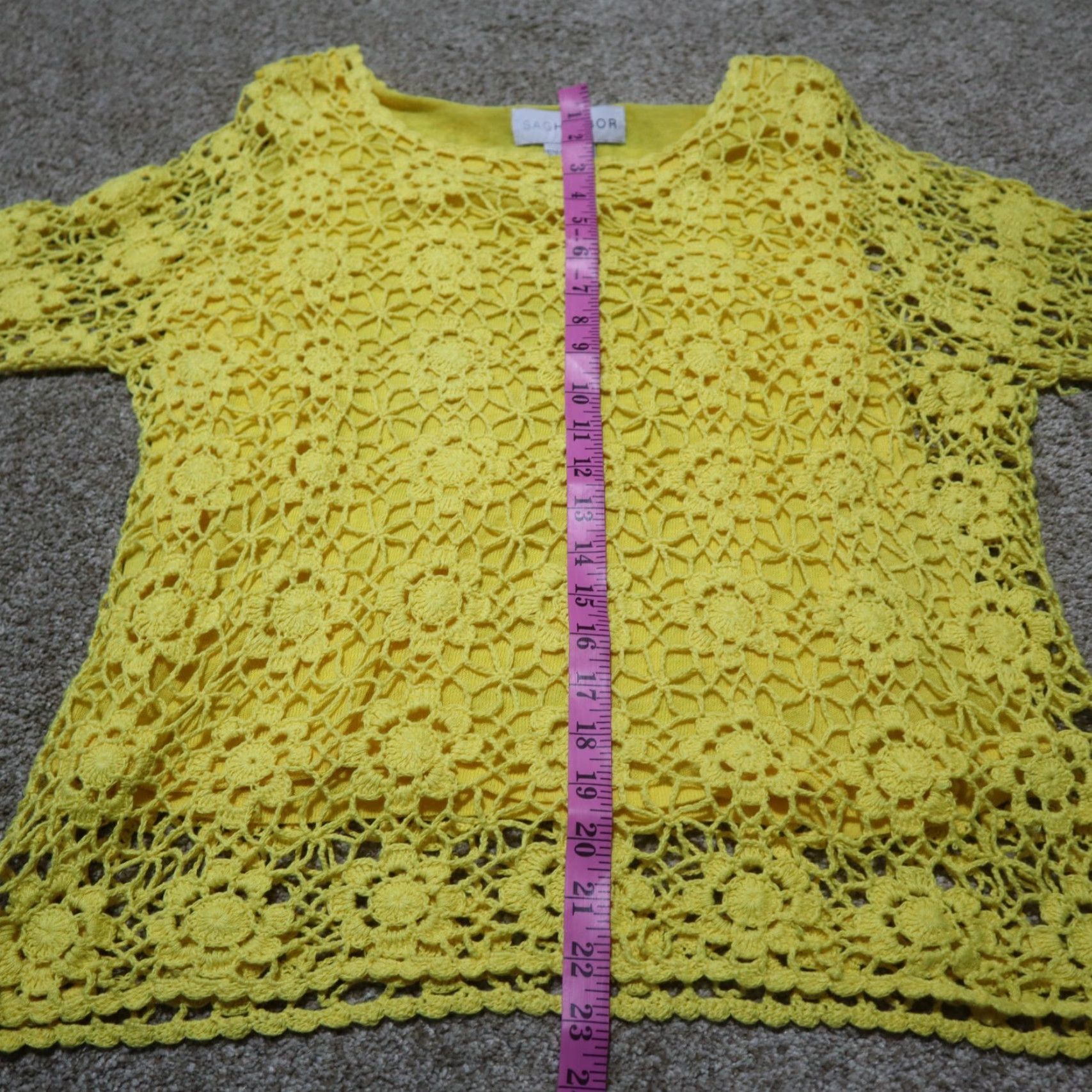 Vintage VINTAGE Sag Harbor Yellow Sweater Shirt Womens PXL Petite Extra Large Size XL / US 12-14 / IT 48-50 - 6 Thumbnail