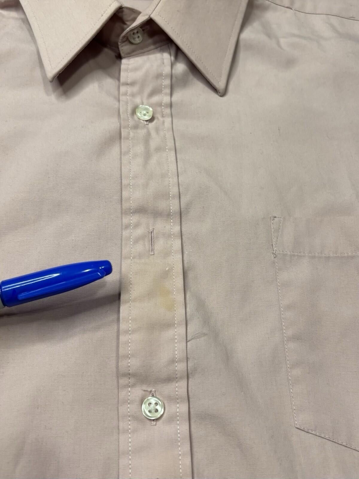 Saint Laurent Paris VTG Yves Saint Laurent Shirt Mens 15.5 34/35 Button Down Size 38R - 5 Thumbnail