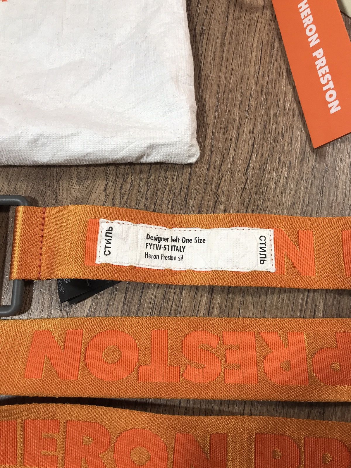 Heron Preston Heron Preston New Tape Logo Patch-Detail Belt Size ONE SIZE - 2 Thumbnail