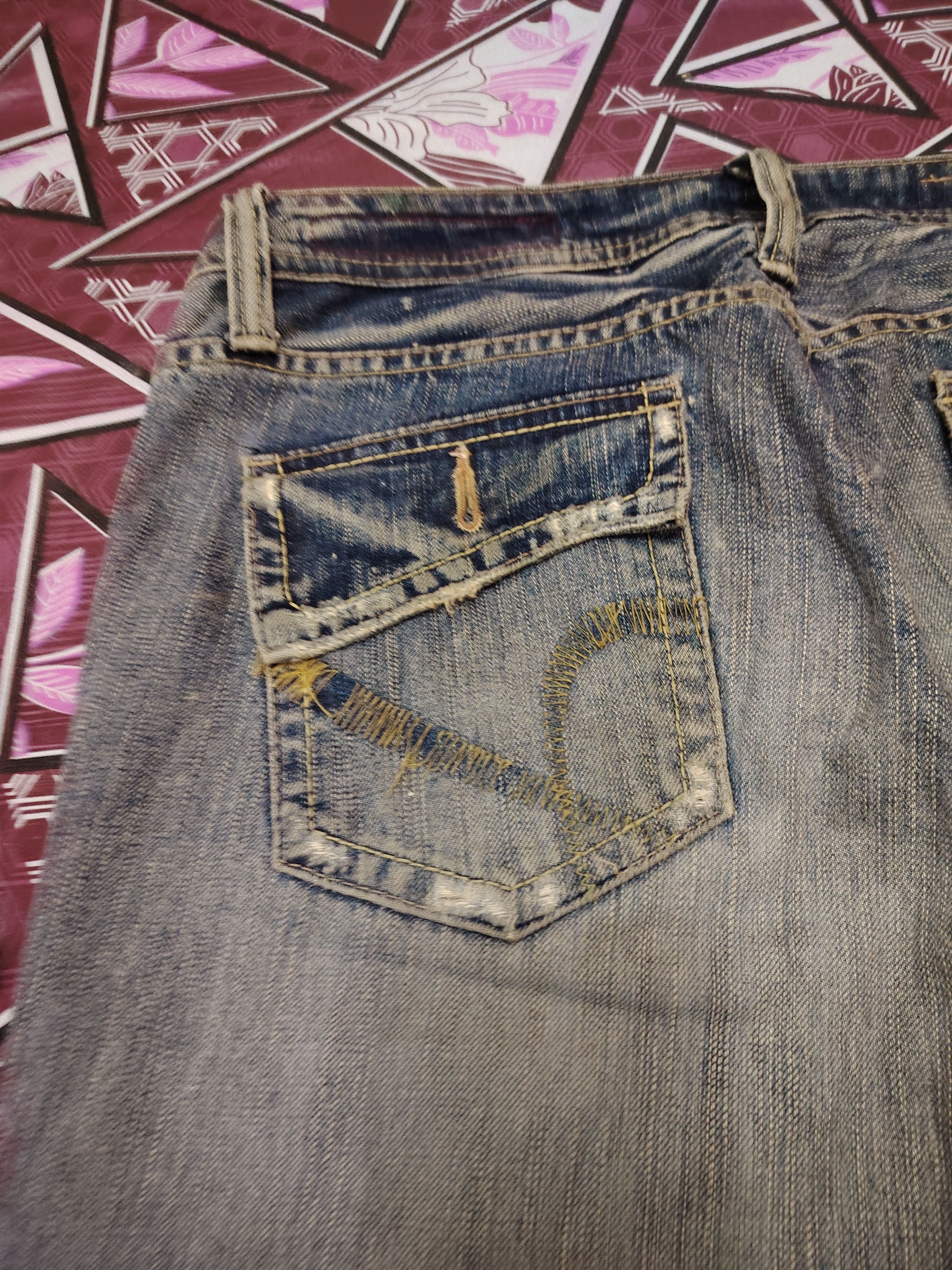 If Six Was Nine × Japanese Brand Japanese 90's Bootcut Brappers distressed denim flared jeans Size US 31 - 14 Thumbnail