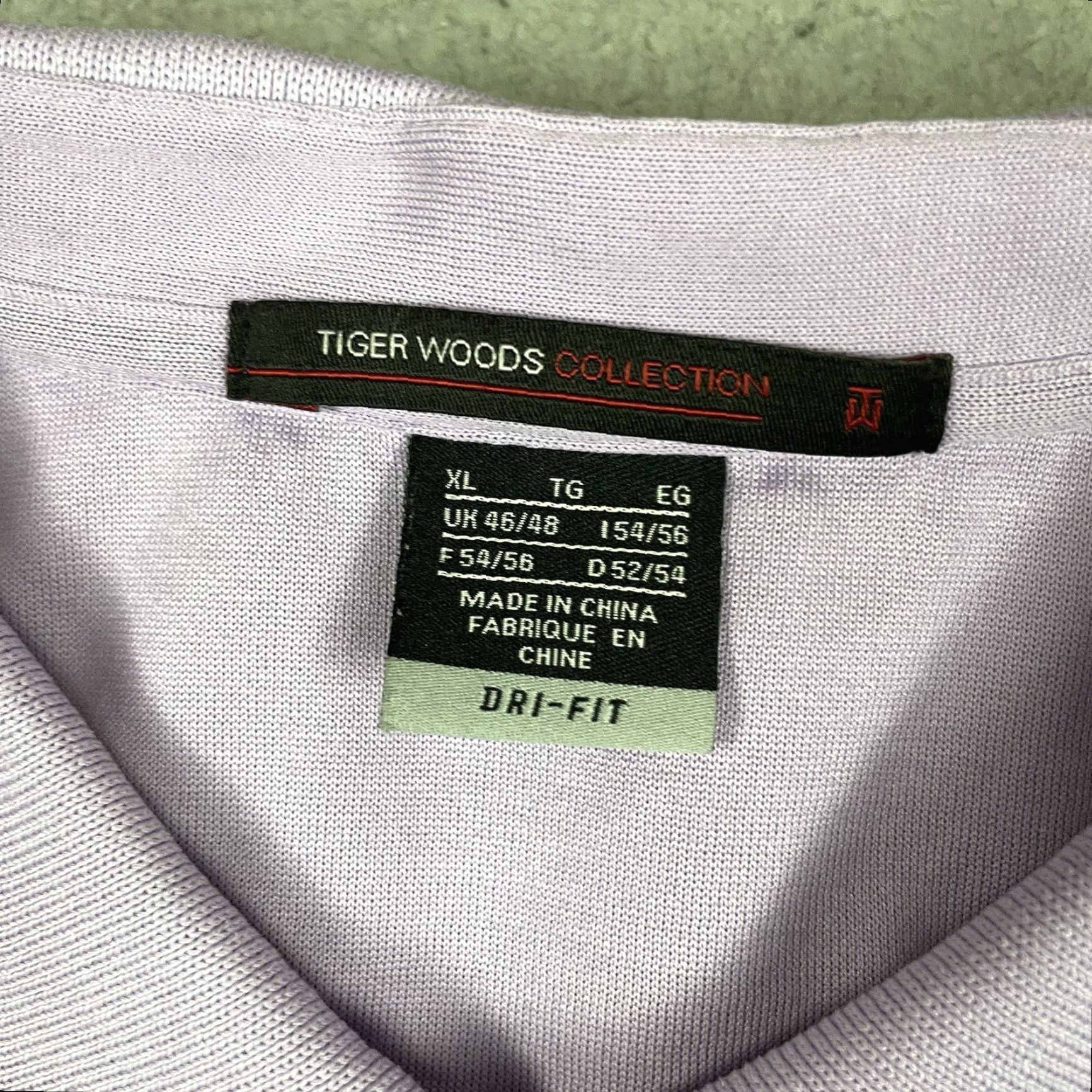 Nike Nike Golf Shirt XL Purple Tiger Woods Polo Dri-Fit Striped Short Sleeve Mens Polo Collection Nike Golf Shirt Veg? Size US XL / EU 56 / 4 - 4 Thumbnail
