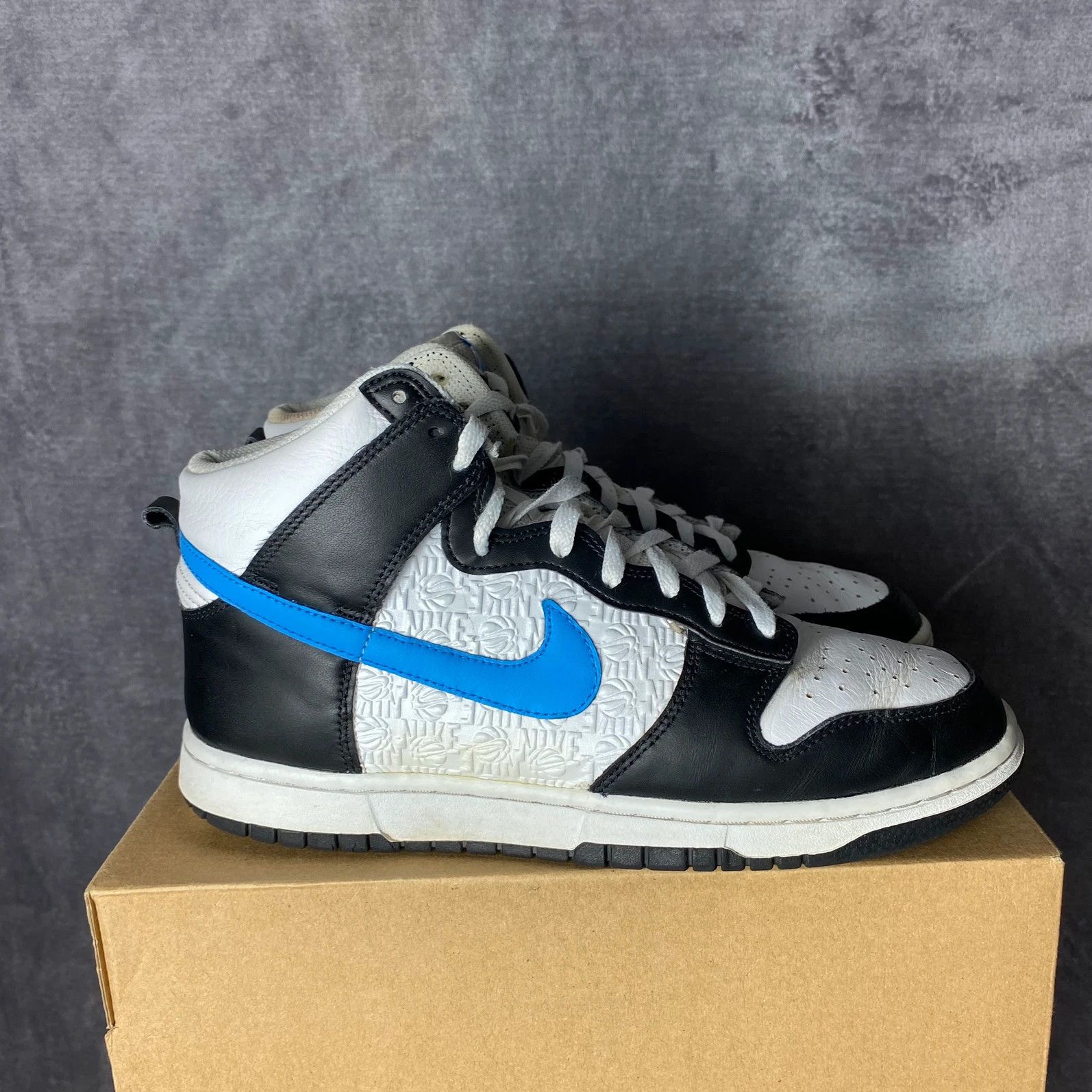 Nike Dunk high Black University Blue UB black blue white Size US 9.5 / EU 42-43 - 4 Thumbnail