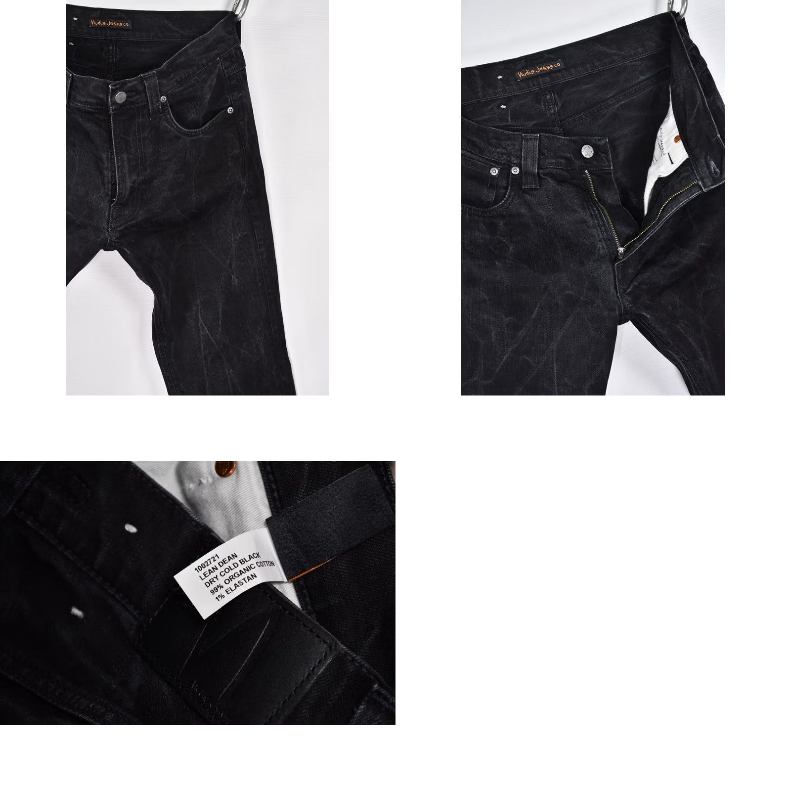 Nudie Jeans Nudie Jeans Lean Dean Dry Black Men's Jeans W32/L32 Skinny Classic 99%Cotton 1%Elastane Inseam 32 Black 2000s Vintage No N/A Size US 32 / EU 48 - 8 Thumbnail